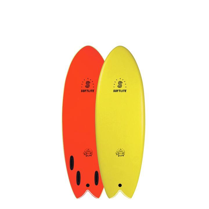 Softlite Fish Stick Yellow- Fluro Red