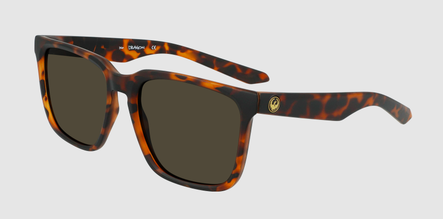 Dragon Baile XL Matte Dark Tortoise w/ LUMALENS® Brown Polar